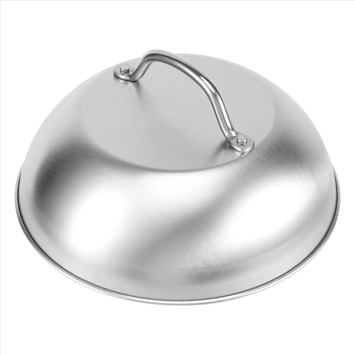 ABFS Stainless Steel Steak Cover Thicken Western Restaurant Western Food Cover Hand Handle Steak Cover Hemispherical Cover