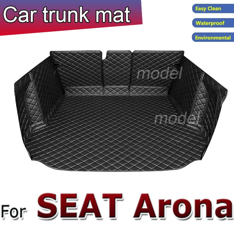 Car Trunk Mats For SEAT Arona KJ7 2018~2022 Waterproof Pad Car Mat Model Y Trunk Mat Alfombrillas Coche Car Accessories Interior