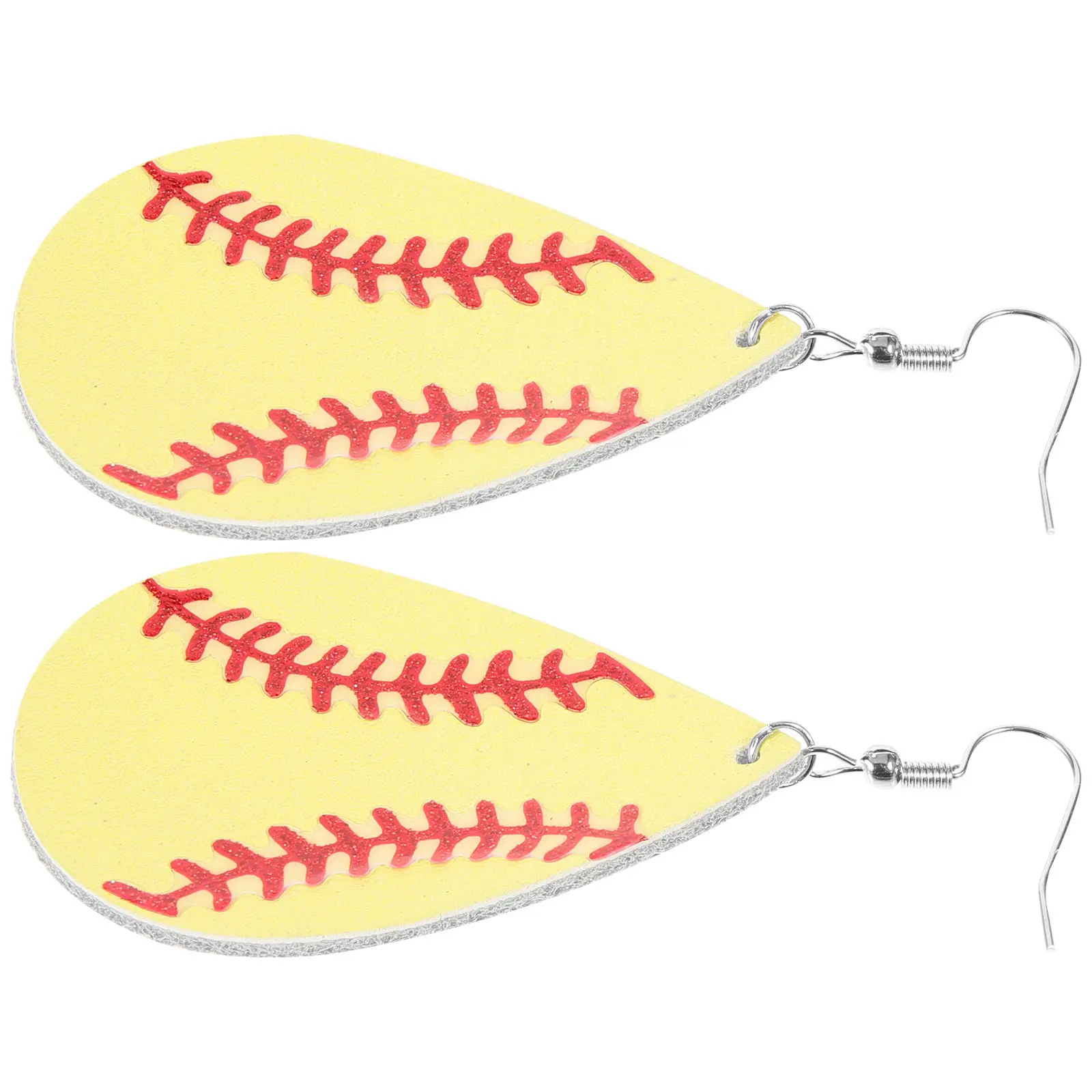 1Pair Baseball Earrings Softball Dangle Imitation Sports Jewelry Colorful Casual Festival Gift for