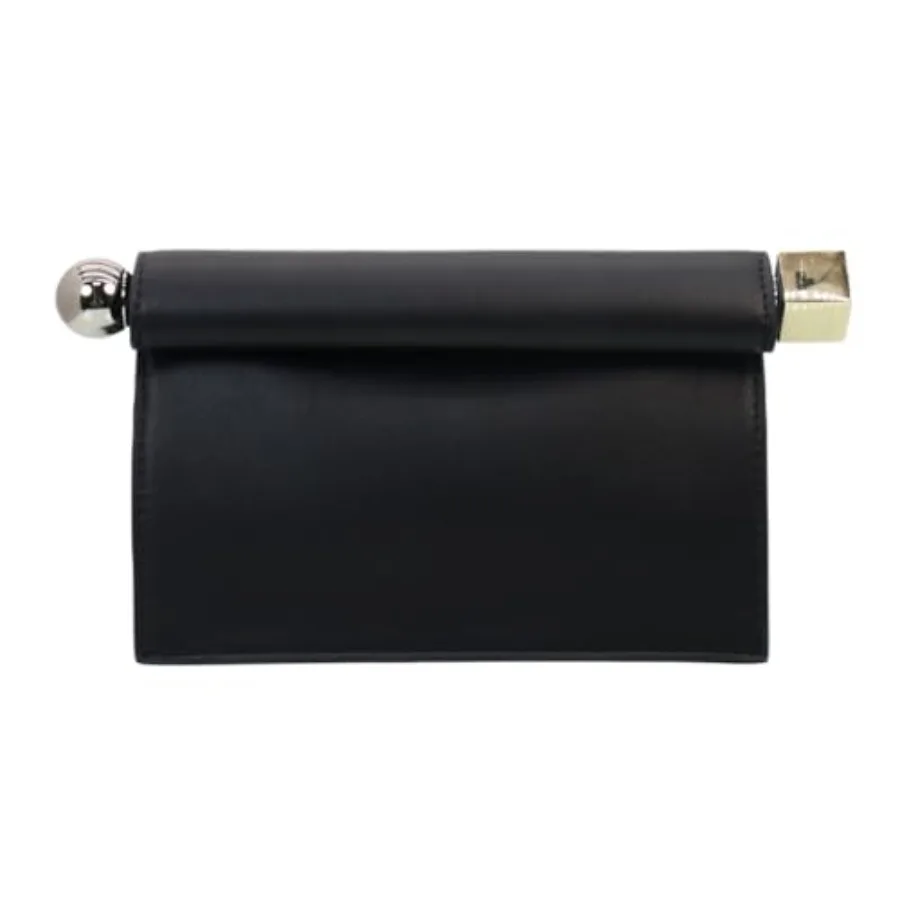 

Trendy PU Leather Clutch Bag for Women Versatile Folding Evening Purse Metal Decoration Crossbody for Banquet Party