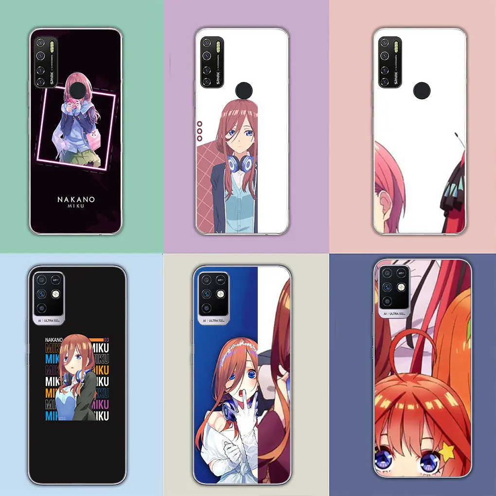 The Quintessential Quintuplets Nakano Miku for Motorola Moto Edge 40 Pro 30 neo 20 One Fusion G200 E22 E40 E30 E22I Phone Case