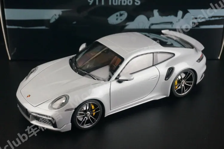 Minichamps 1:18 992 Turbo S Gray Simulation Limited Edition All Open Alloy Metal Static Car Model Toy Gift