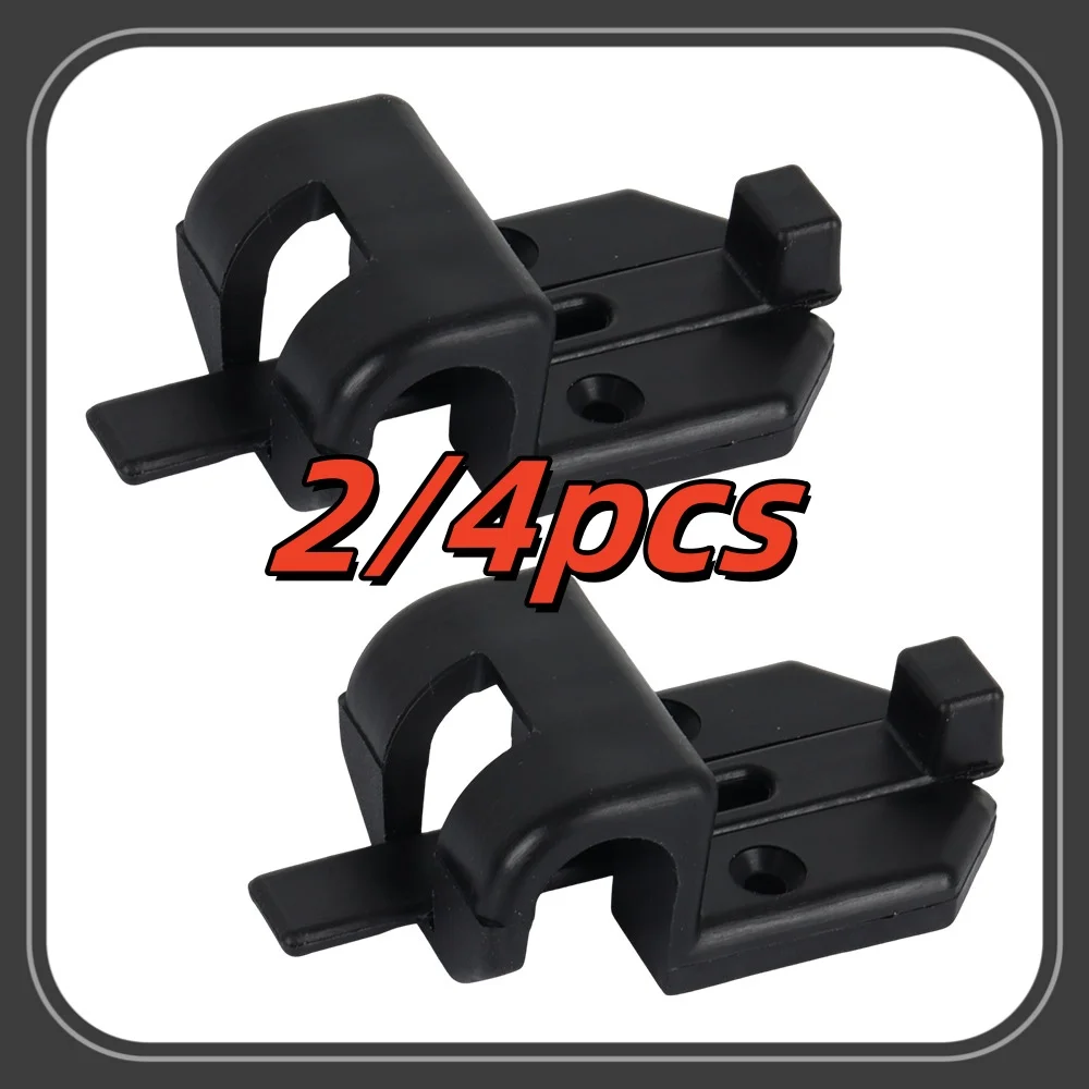 2/4pcs Car Black Sliding Table Rail Bracket Safety Catch Hook RV Motorhome Caravan Camper Boats Car Accessories
