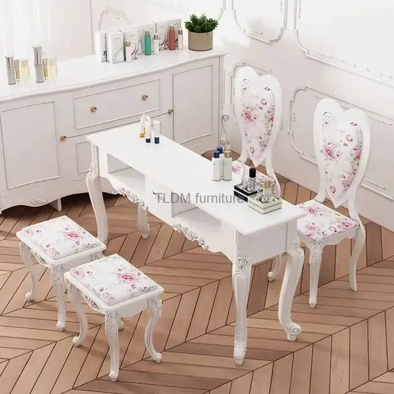 Paint European Single Nail Tables Nail Shop Professional Manicure Table Light Luxury Double Economical Manicure Table for Nails