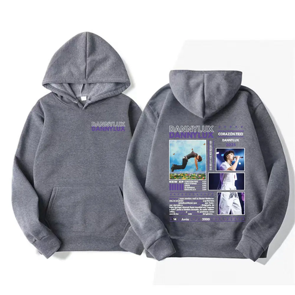 DannyLux Corazon Frio Album Tour 2025 Hoodie Men Women Harajuku
