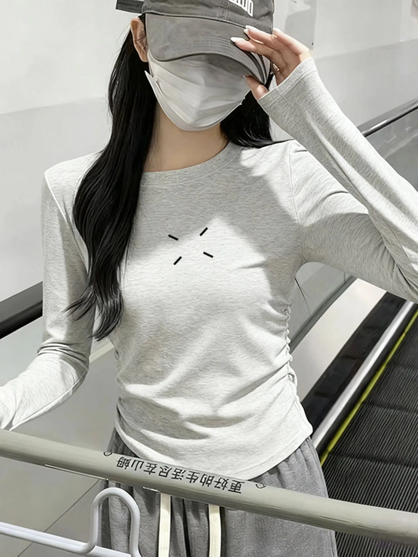 

Bla Long Sve Thermal T-irt Women's Soft Floing Velvet Warm ort oulder Winter Top round Ne Commute Sle Polyes...