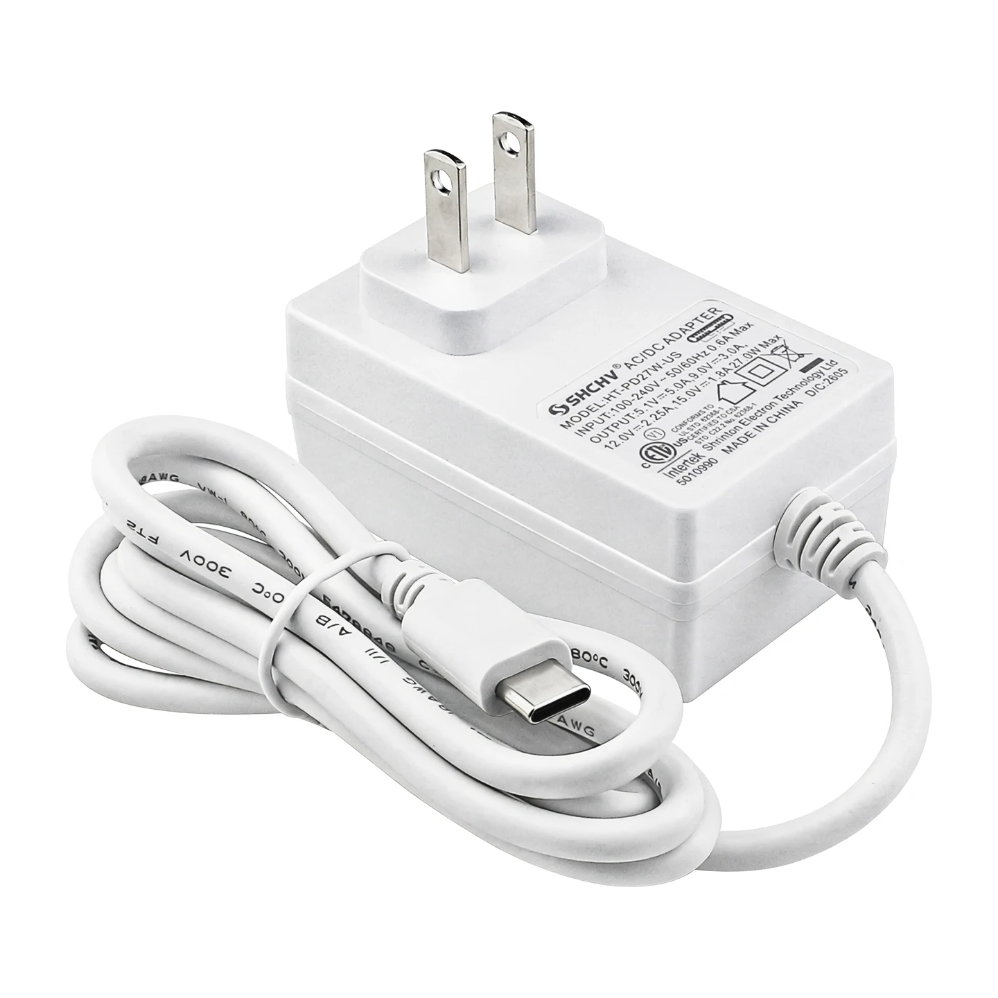 Raspberry Pi 5 27W Power Supply 5.1V 5A USB Type C Charger USB Type C Charger EU US UK Plug  for Raspberry Pi 5 / 4B RPI 5