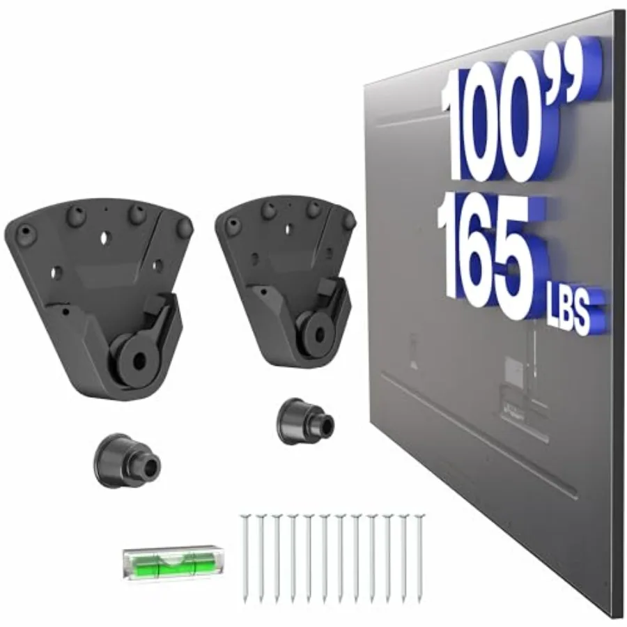 

Крепление для телевизора без креплений к стойке, для экранов от 32 до 100 дюймов, макс. VESA 1000x600 мм, решение для монтажа без креплений на гипсокартоне, черное, MOUNT-NS100