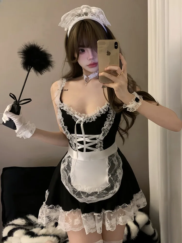 

Sexy Item Girl Lingerie Anime Maid Costumes Role Play SM Erotic Accessory Temptation Honeymoon Uniform Exotic Outfit Backless