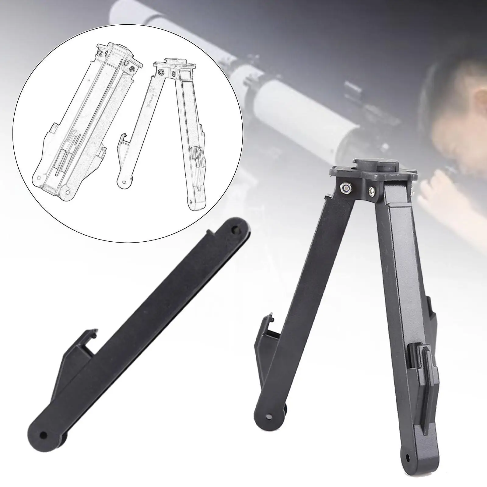 Astronomical Telescope Accessory Tray Bar Tripod Support Rod Sturdy Multiuse Easy Assembly for 80EQ 80DX EQ1 EQ2 Models