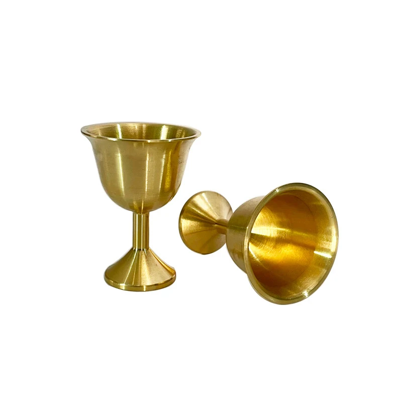 Brass glasses, wine , household collectible cups, home decorative crafts, and copper ornaments