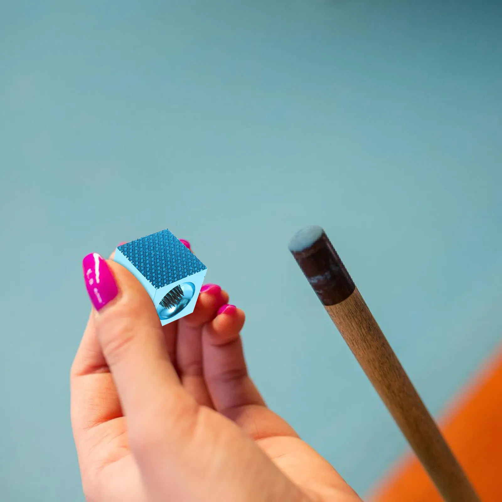 

Набор для ремонта бильярдных киев из алюминиевого сплава: портативный инструмент для формирования квадратного среза, синий комплект для обслуживания наконечников киев, аксессуары для ремонта наконечников киев