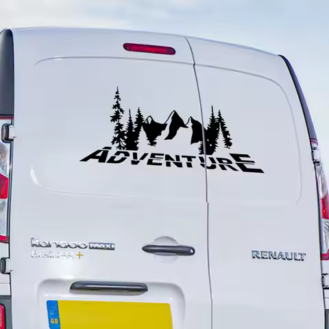 Adventure Mountain Styling Car Decor Stickers For Van Camper Caravan Motorhome RV Motor Wraps Decals Auto Tuning Accessories