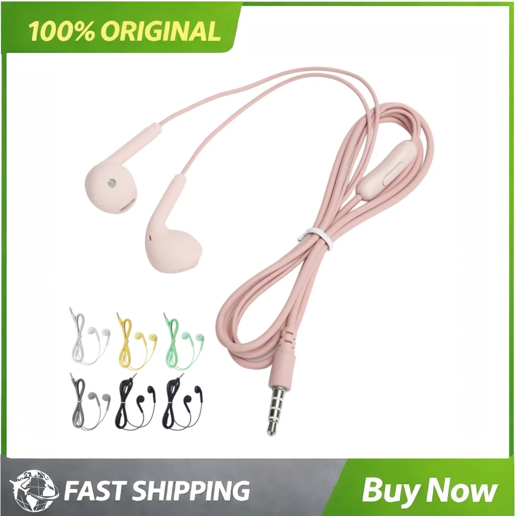 U19 Wired Earphone Earplug Style Sport Earphone 3.5mm HiFi-Level Sound Quality Can Call Student Teenager Online Class Daily Use
