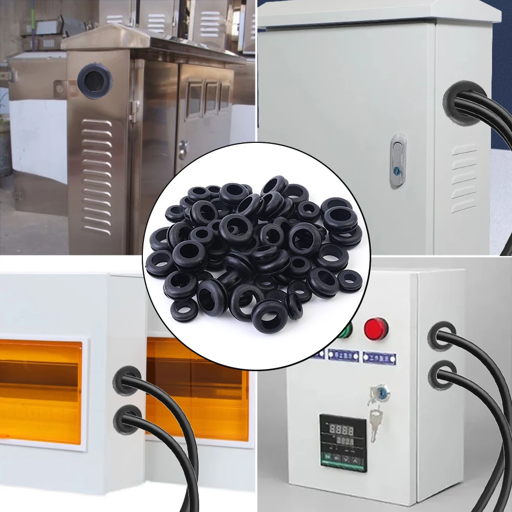 8/10/12/14mm Rubber O-ring Sealing Washer Plumbing Gasket Oil Resistant Automobile Plumbing Faucet Water Repair Cable Guard