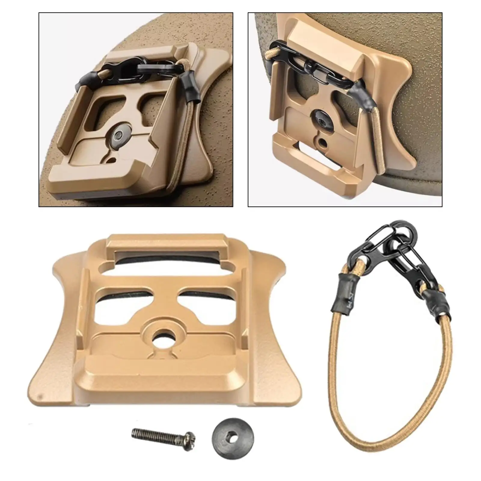 

Nvg Mount Base Night Vision Mount Helmets Accessories Night Vision Gear Holder Nvg Bracket for Adventure Outdoor Activities