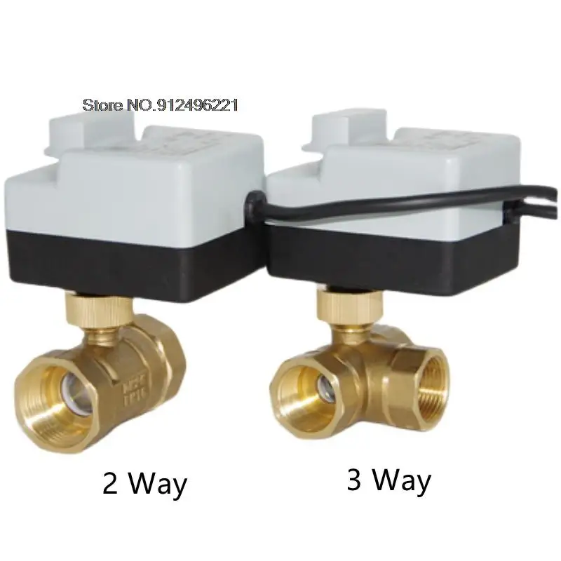 

1/2" 3/4" 1" Manual-Automatic Integrated Electric Ball Valve Three-Way Three-Wire Two-Control 220VAC DN15 DN20 DN25
