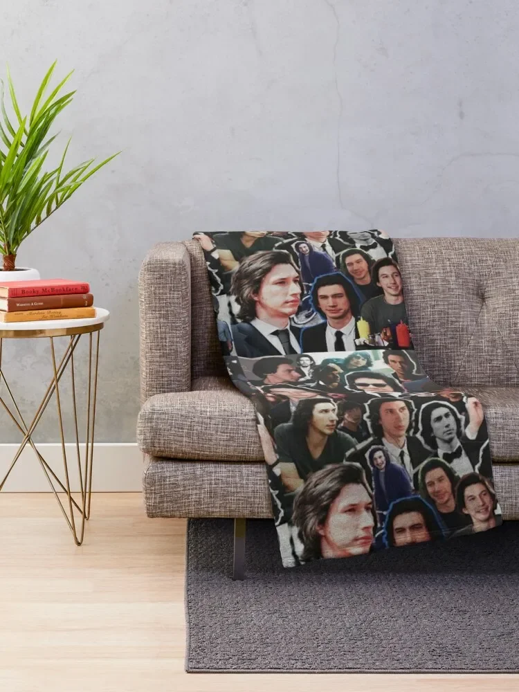 Assorted Adam Driver Collage Throw Blanket Loose Blankets For Sofas Sleeping Bag Blankets