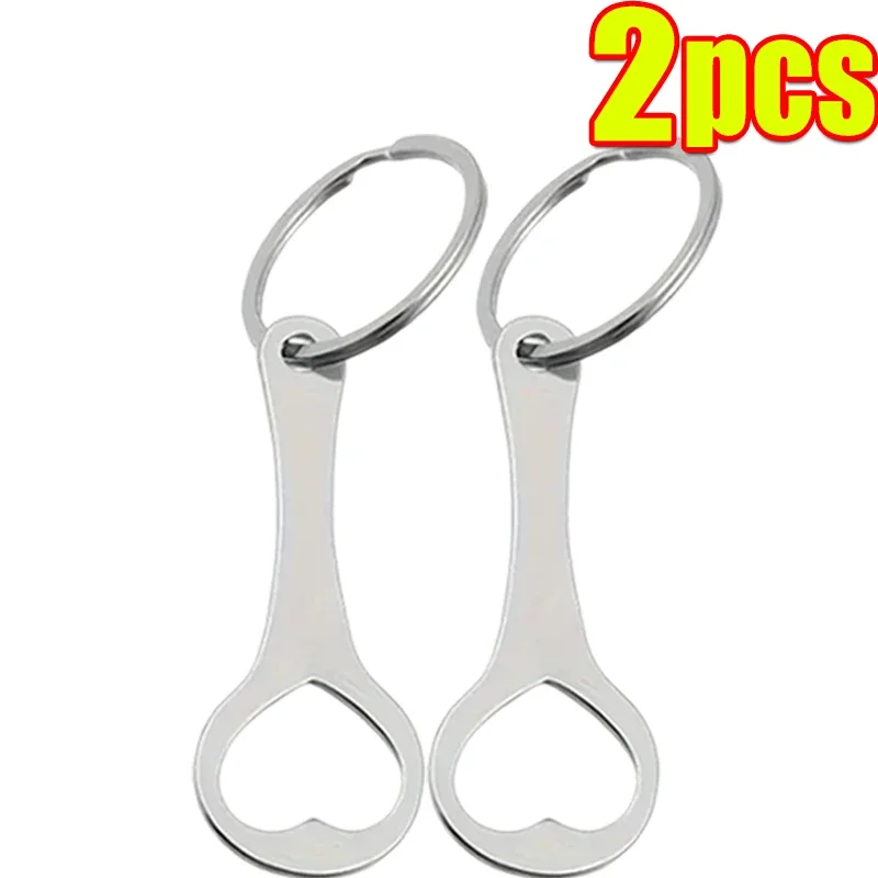 1-3pcs Creative Dual Purpose Shopping Cart Token Keychains