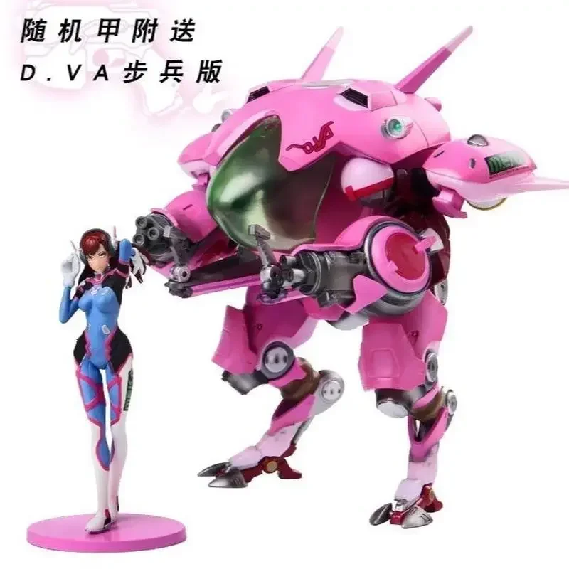 Overwatch عمل أرقام Dva 26 سنتيمتر تمثال أنيمي عمل أرقام البلاستيكية تحصيل التماثيل نموذج اللعب الحلي هدايا سطح المكتب
