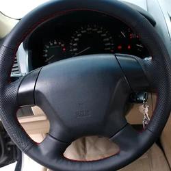 Car Steering Wheel Cover For Honda Accord 7 2003 2004 2005 2006 2007 Odyssey 2005 2006 2007 2008 2009 2010 Hand-stitched DIY