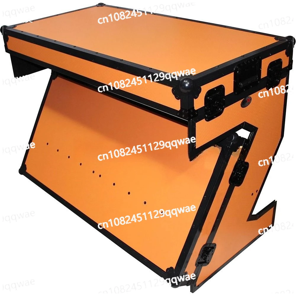 Foldable Dj Table Sound Console Desks Z Style Portable Folding Mixer Stand Mobile Dj Booth with Dj Table Compact Flight case