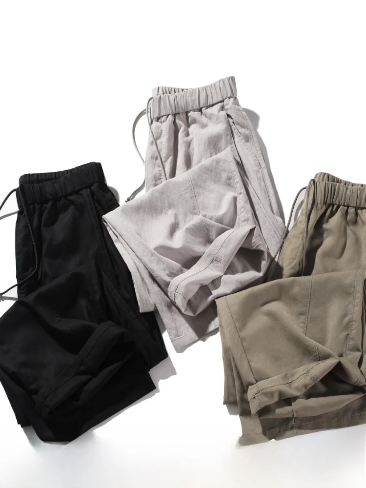 

Minimalist Cool Sensation Lenzing Blend Lightweight Comfortable Outdoor Men's Summer Straight Leg Casual Pants