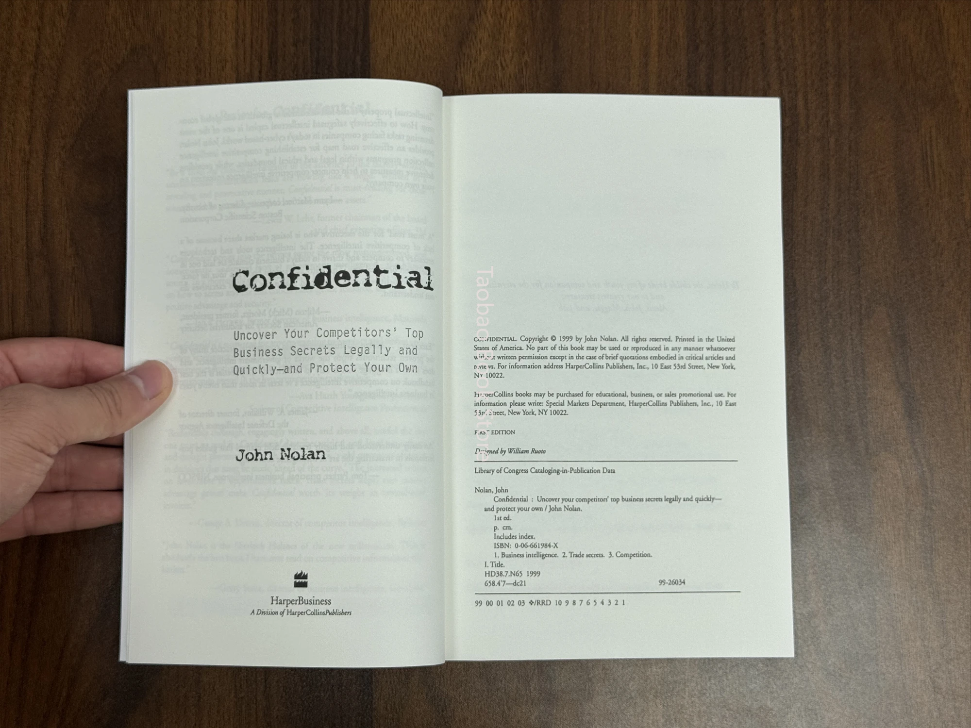 John Nolan’s CONFIDENTIAL: Legal & Quick Competitor Secrets Uncovering  Business Intelligence & Competitive Strategy Book