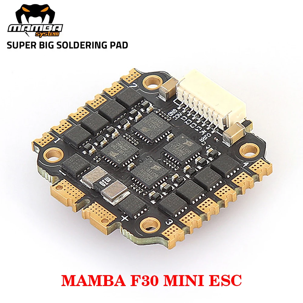 DIATONE MAMBA MINI F30/F40_BLS/F40_128K BLHeli_S/BLHeli_32 4in1 ESC Dshot 300-600-1200 Installation 20mm，M2/M3 For RC FPV Drone