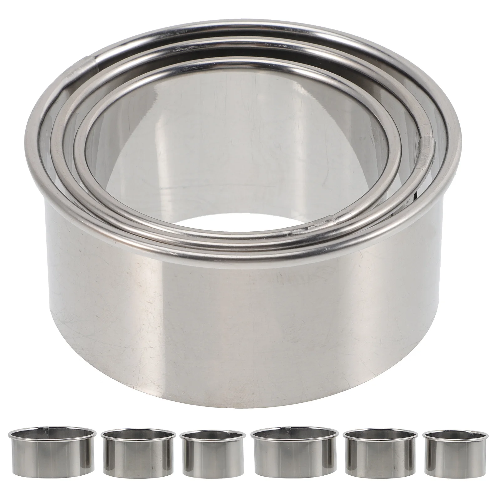 

9pcs Dumpling Wrapper Cutter Stainless Kitchen Tool For Making Round Biscuits Skin Household Accessories Portable Cooking Supply