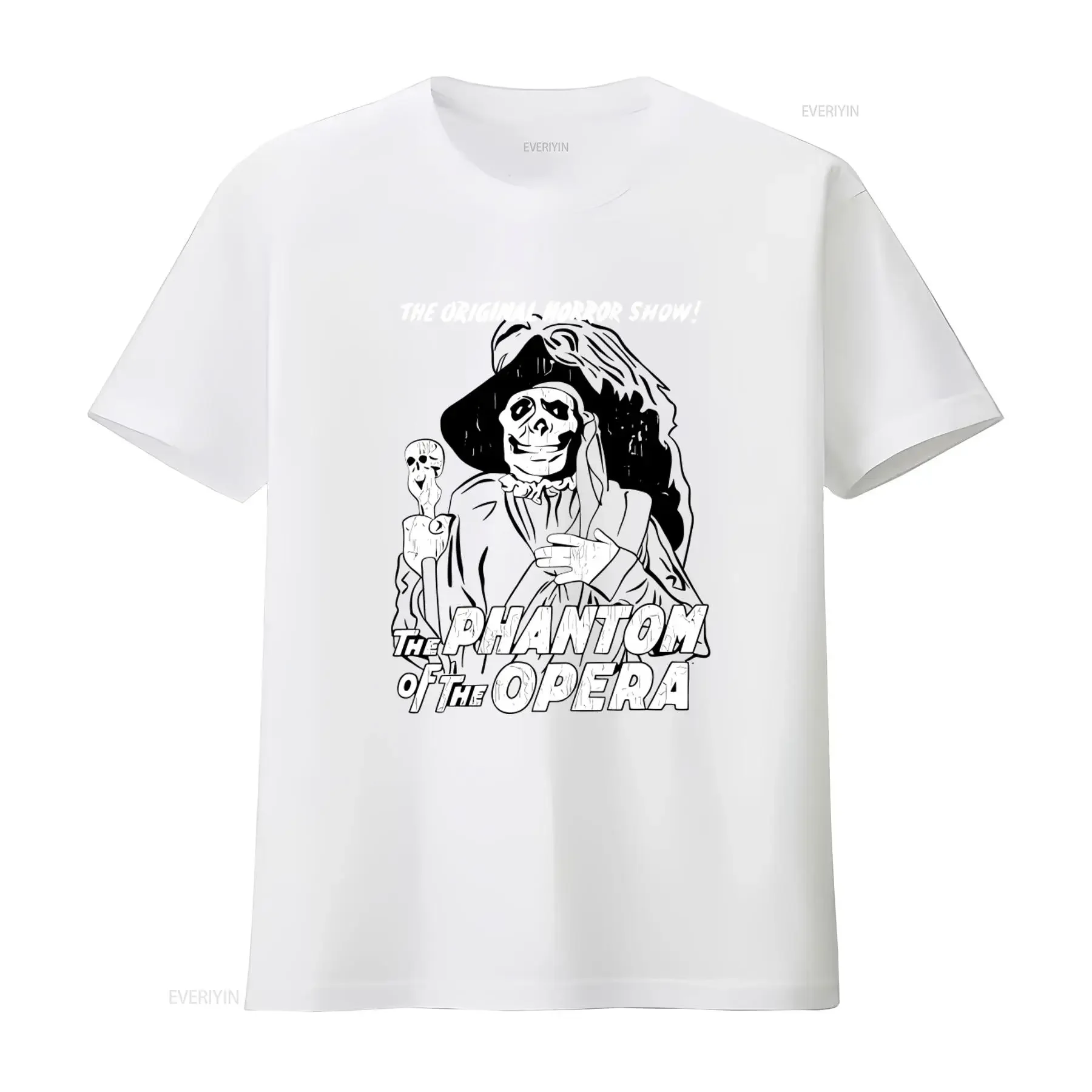 Women's The Phantom Of Opera Print T Shirt Gothic Horror Fashion vintage Washed designer clothes graphic Comfortable Unisex