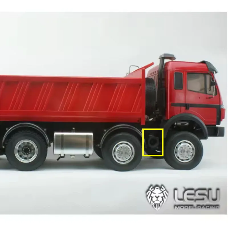 

Metal Exhaust Tank Upgrade Black G-6013-L For 1/14 Tamiya RC for SCANIA Romote Control Trailer Tipper Dump Truck Model Trailer