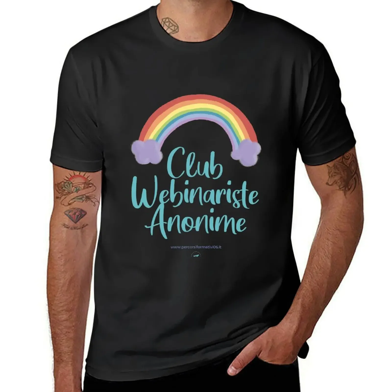 Club Webinariste Anonime T-Shirt heavyweights shirts graphic tees man clothes men t shirts high quality