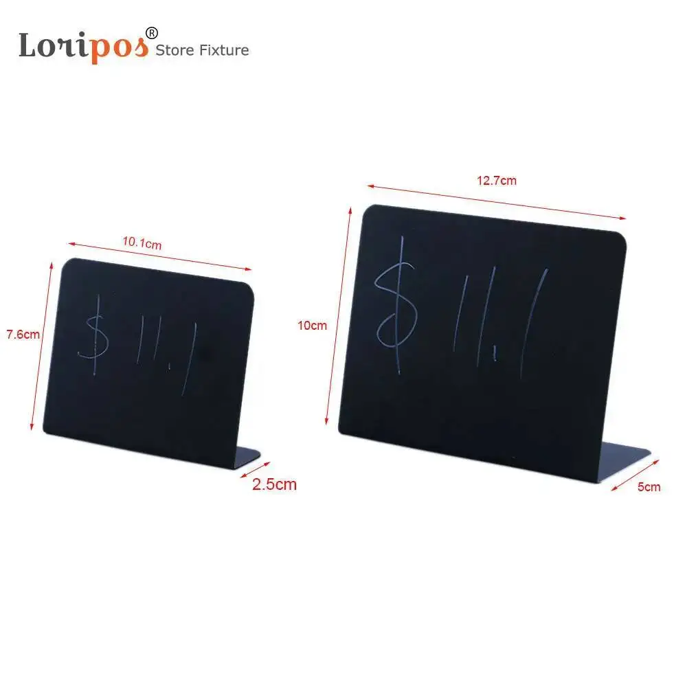 

L Black Cardboard Fruit Shop Price Chalk Menu Board Counter Top Food Tags Liquid Erasable Buffet Food Labels Stand | Loripos