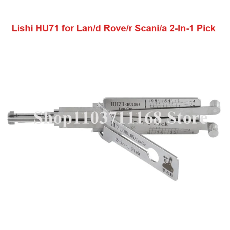 LISHI 2IN1 HU71 voor Scania Zware Vrachtwagen voor Land Rover Lishi Pick Tool Slotenmakers Tool Haken Kit Sloten Picks Picking Auto Decoder