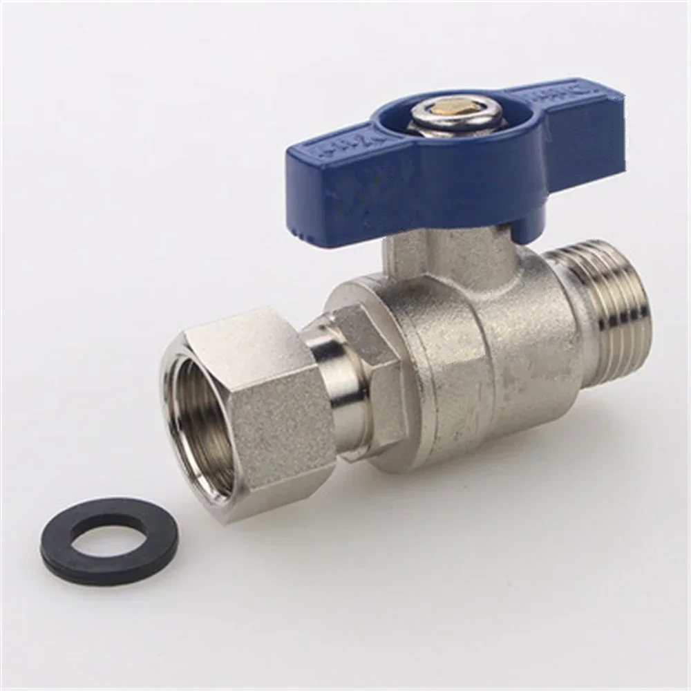 Connection Ball Valve Copper Ball Core Cold And Hot Water 1/2 Through Water Heater Switch Inner And Outer Ball Valve