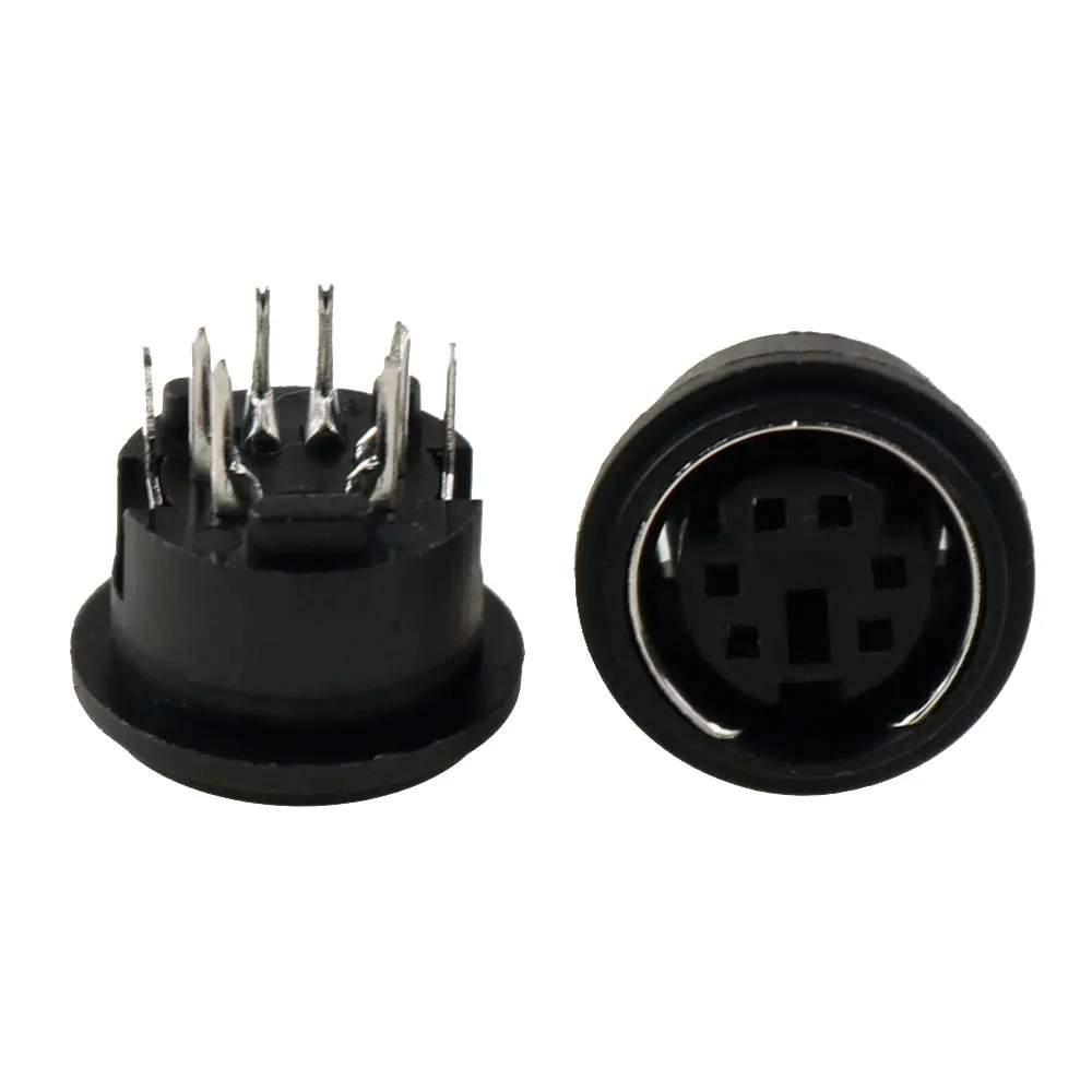 YUXI 1 stücke 4Pin 6Pin 8Pin 9Pin Din Buchse Stecker Jack Terminal PCB Chassis PC Computer Stecker