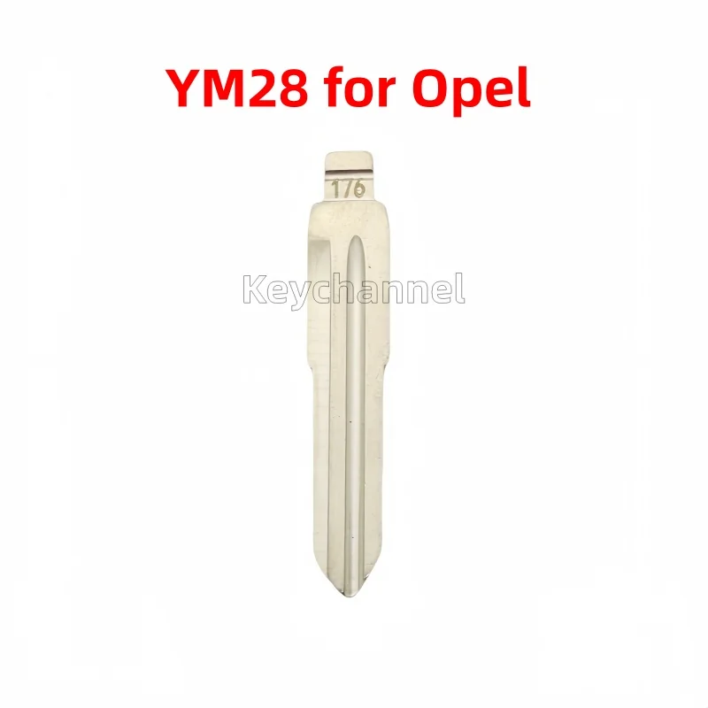 Keystar 10pcs/lot YM28 KD Key Blade Car Key Blank Flip Key Blade Spare Key for Opel Corsa C for KD KEYDIY Xhorse Remote