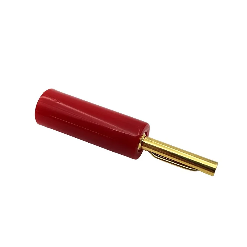 8PCS 4mm Gold Plated Speaker Banana Connector No Welding Horn Plug for Audio Video Cable Adapter