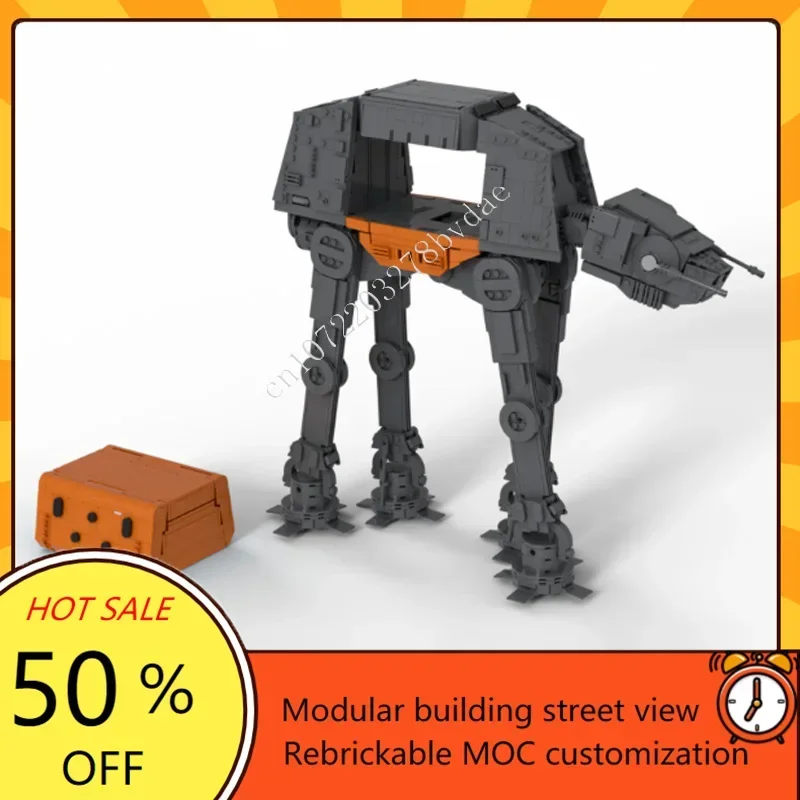 2945CS AT-ACT Walker Space War Military MOC SpaceShip Battle Model Custom Puzzle Architecture DIY Education Assembly Model Gifts