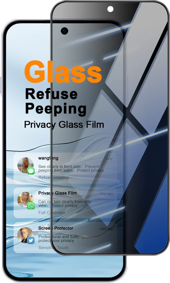 Privacy Tempered Glass For OPPO Reno 16 F FS Reno16 Reno16C 5G Support Fingerprint Protector FM0010