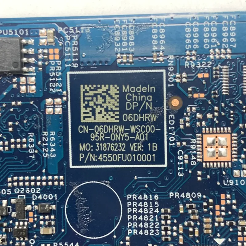 CN-06DHRW 06DHRW 6DHRW con placa base de CPU SREJP I7-8565U 18789-1 para la placa base del ordenador portátil Dell 5584 100% completamente probado funcionando bien