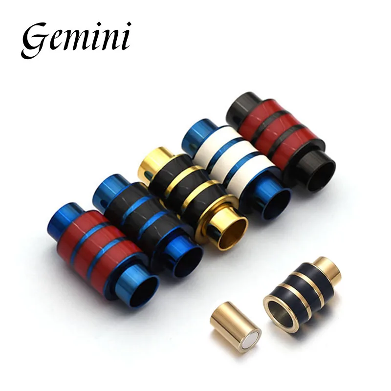 

10Pcs Stainless Steel Magnetic Clasp 6mm Leather Cord Bracelet Magnet Lace Buckle Necklace Accessories DIY Jewelry Making Parts