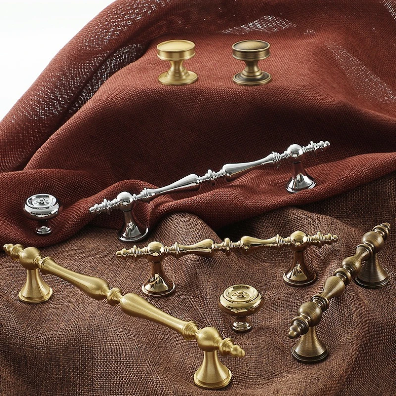 

Brass Handles for Wardrobe and Drawer Ornate Creative Designs Cabinet Knobs and Handles Hardware Fitting Shoe Cabinets Pulls
