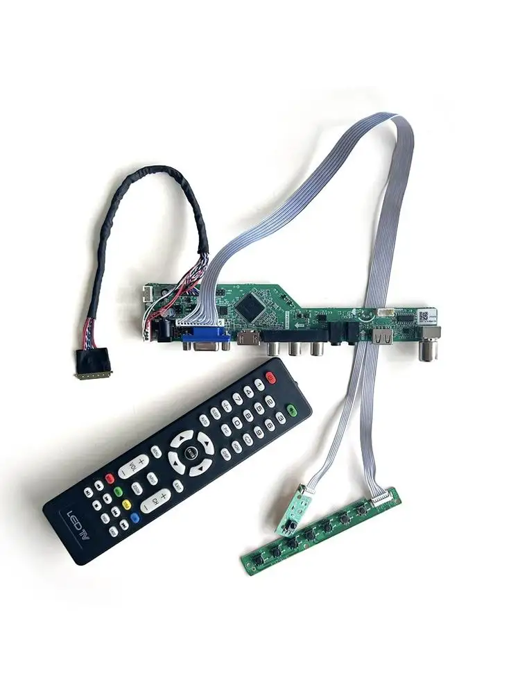 Kit de carte contrôleur de pilote LCD pour ordinateur portable, panneau TV, analogique, HTGSM, WSB, MGSM, NWT2, MGSM, NWT4, 10.1 ", 1024x600, USB, AV, HDMI, VGA, LVDS, 40 broches