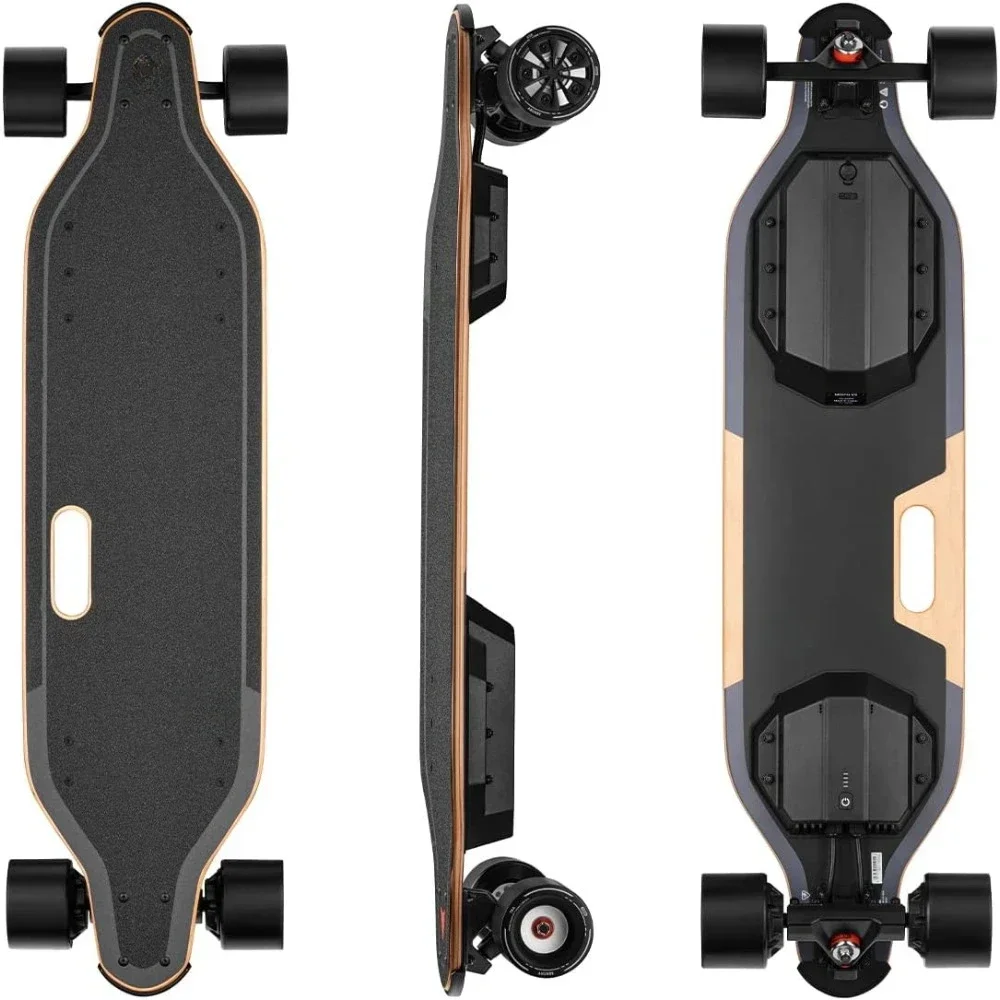 

Electric Skateboard with Remote, Top Speed of 29 Mph, Smooth Braking, Easy Carry Handle Design, Suitable for Adults