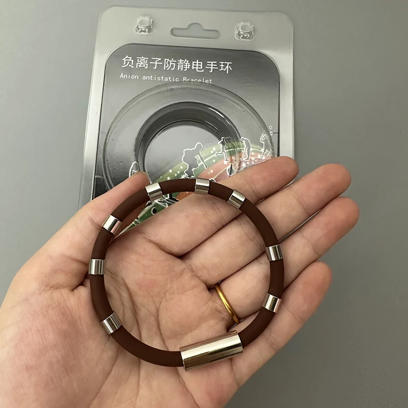 Autumn Winter Wireless Static Discharge Sportive Handheld Wristband Anti-static Bracelet （ 8-ring Long Style) Christmas Gifts
