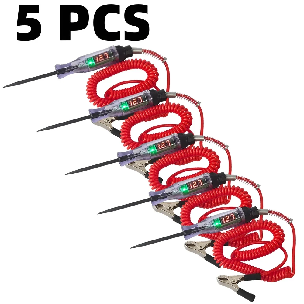 Hoge Kwaliteit Auto Circuit Tester Vrachtwagen Voltage Tester Circuit Dc 6V 12V 24V Auto Diagnostische sonde Test Pen Auto Gereedschap