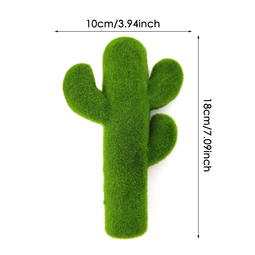 1PC Lifelike Moss Cactus Column Home Office Scene Decorations Home decoration photography props