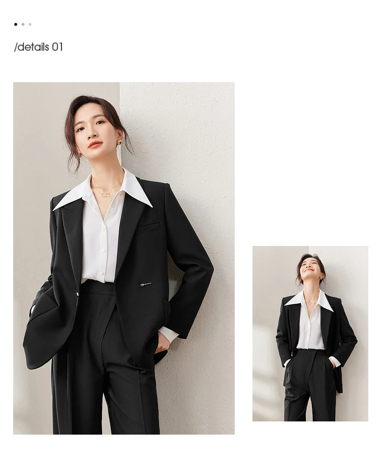 SENTUBILA Maßgeschneiderter Blazer für Damen 2026 Frühling Herbst Modetrend Elegante Anzugjacke für die Arbeit Damenbekleidung 153XC3230 – Detail 10